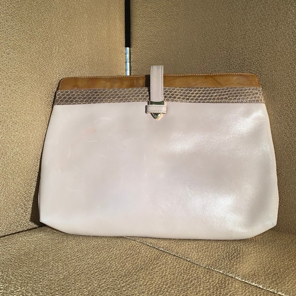 Salvatore Ferragamo Leather Clutch EPO
